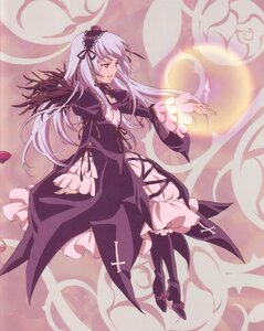 Rating: Safe Score: 0 Tags: 1girl black_wings detached_collar dress floating flower frilled_sleeves frills hairband image long_hair long_sleeves pink_eyes ribbon silver_hair solo suigintou very_long_hair wings User: admin