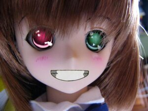 Rating: Safe Score: 0 Tags: 1girl bangs blurry blush brown_hair close-up doll eyebrows_visible_through_hair face green_eyes grin looking_at_viewer portrait short_hair smile solo suiseiseki teeth User: admin