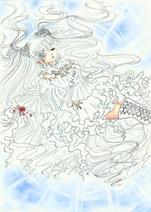 Rating: Safe Score: 0 Tags: 1girl auto_tagged boots closed_eyes dress flower frills hair_flower hair_ornament image kirakishou long_hair rose solo very_long_hair water white_hair white_rose User: admin