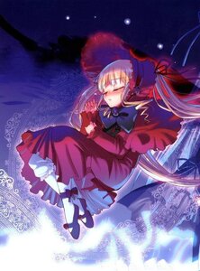 Rating: Safe Score: 0 Tags: 1girl blonde_hair bonnet bow closed_eyes dress image long_hair long_sleeves lying shinku sleeping solo twintails very_long_hair User: admin