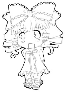 Rating: Safe Score: 0 Tags: 1girl 86800 :d bangs blush bow chibi dress drill_hair eyebrows_visible_through_hair frills full_body greyscale hair_bow hinaichigo image long_sleeves monochrome open_mouth ribbon smile solo standing tears white_background User: admin