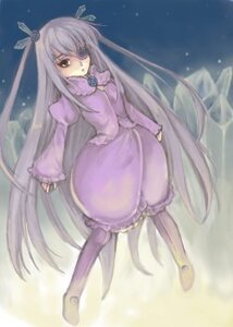 Rating: Safe Score: 0 Tags: 1girl barasuishou brooch dress full_body hair_ornament image long_hair long_sleeves pantyhose solo standing very_long_hair User: admin