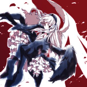 Rating: Safe Score: 0 Tags: 1girl auto_tagged bangs black_dress black_wings dress feathered_wings feathers flower frilled_sleeves frills hairband image long_hair long_sleeves looking_at_viewer petals red_eyes ribbon rose solo suigintou white_hair wide_sleeves wings User: admin