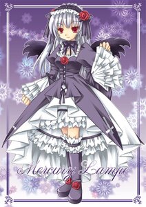 Rating: Safe Score: 0 Tags: 1girl dress flower frilled_sleeves frills full_body hairband image juliet_sleeves lolita_fashion lolita_hairband long_hair long_sleeves looking_at_viewer purple_flower red_eyes rose silver_hair solo suigintou wings User: admin