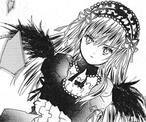 Rating: Safe Score: 0 Tags: 1girl bangs blush closed_mouth dress eyebrows_visible_through_hair feathered_wings greyscale hairband image lolita_hairband long_hair long_sleeves looking_at_viewer monochrome solo suigintou upper_body white_background wings User: admin