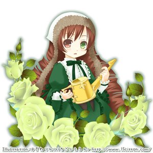 Rating: Safe Score: 0 Tags: 1girl brown_hair dress flower frills green_dress green_eyes heterochromia image long_hair long_sleeves looking_at_viewer red_eyes rose solo suiseiseki watering_can white_background yellow_flower yellow_rose User: admin