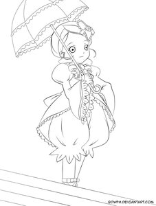 Rating: Safe Score: 0 Tags: 1girl artist_name dress frills full_body holding_umbrella image kanaria long_sleeves looking_at_viewer monochrome parasol smile solo standing striped umbrella vertical_stripes wide_sleeves User: admin
