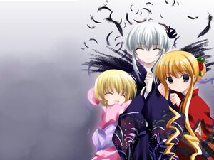 Rating: Safe Score: 0 Tags: 3girls :d ^_^ bird blonde_hair blue_eyes blush closed_eyes feathers flower hair_flower hair_ornament image japanese_clothes kimono long_sleeves multiple multiple_girls open_mouth shinku short_hair siblings silver_hair smile tagme User: admin