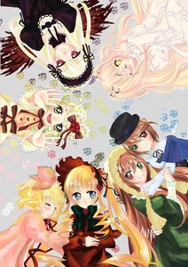 Rating: Safe Score: 0 Tags: 6+girls blonde_hair blush bow brown_hair dress frills green_eyes hat heterochromia hina_ichigo image long_hair long_sleeves looking_at_viewer multiple multiple_girls pink_bow red_eyes shinku short_hair siblings silver_hair sisters smile souseiseki suigintou suiseiseki tagme very_long_hair wings User: admin