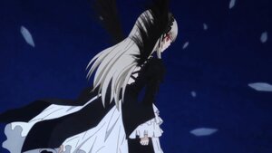 Rating: Safe Score: 0 Tags: 1girl black_dress dress frilled_sleeves frills hairband image long_hair long_sleeves petals red_eyes solo standing suigintou very_long_hair wide_sleeves User: admin