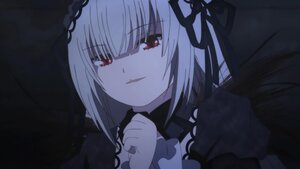 Rating: Safe Score: 3 Tags: 1girl bangs black_wings dress eyebrows_visible_through_hair hairband image long_hair long_sleeves looking_at_viewer parted_lips red_eyes ribbon solo suigintou User: admin