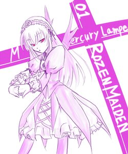 Rating: Safe Score: 0 Tags: 1girl auto_tagged cowboy_shot dress flower frilled_sleeves frills hairband image long_hair long_sleeves looking_at_viewer monochrome puffy_sleeves purple_theme rose simple_background solo standing suigintou very_long_hair white_background wings User: admin