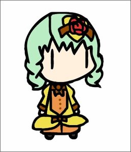 Rating: Safe Score: 0 Tags: 1girl chibi green_hair image kanaria short_hair solid_oval_eyes solo striped User: admin
