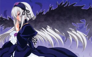 Rating: Safe Score: 0 Tags: 1girl auto_tagged black_wings dress feathers flower frills hairband image juliet_sleeves long_hair long_sleeves looking_at_viewer pink_eyes possible_duplicate puffy_sleeves purple_flower rose silver_hair solo suigintou very_long_hair wings User: admin