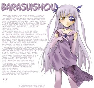 Rating: Safe Score: 0 Tags: 1girl barasuishou blush character_profile choker dress elbow_gloves english_text eyepatch gloves hair_ornament hard_translated image long_hair nu_(plastic_eraser) pantyhose purple_dress purple_hair ribbon rozen_maiden short_dress smile solo text_focus third-party_edit translated two_side_up very_long_hair yellow_eyes User: admin