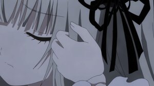 Rating: Safe Score: 0 Tags: 1girl close-up closed_eyes closed_mouth hands image monochrome out_of_frame ribbon solo suigintou User: admin