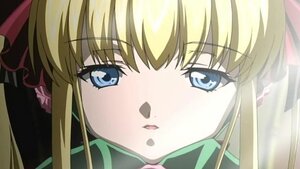 Rating: Safe Score: 0 Tags: 1girl :o blonde_hair blue_eyes blush bow close-up face image long_hair looking_at_viewer open_mouth ribbon shinku solo twintails User: admin