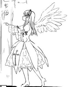 Rating: Safe Score: 0 Tags: 1girl angel angel_wings barefoot dress feathered_wings full_body greyscale hairband holding image long_hair long_sleeves monochrome solo standing suigintou walking wings User: admin