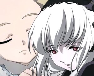 Rating: Safe Score: 0 Tags: 2girls bangs close-up closed_mouth eyebrows_visible_through_hair face hair_between_eyes image multiple_girls red_eyes sarah solo suigintou User: admin
