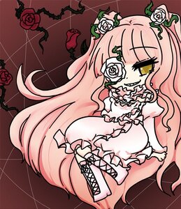 Rating: Safe Score: 0 Tags: 1girl boots cross-laced_footwear eyepatch flower grin hair_ornament image kirakishou lace-up_boots long_hair pink_hair pink_rose plant red_flower red_rose rose smile solo thorns very_long_hair vines white_flower white_rose yellow_eyes User: admin