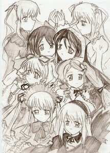 Rating: Safe Score: 0 Tags: 6+girls blush bonnet bow dress frills hairband hat hina_ichigo image kanaria long_hair long_sleeves looking_at_viewer monochrome multiple multiple_girls shinku short_hair siblings sisters smile souseiseki suigintou suiseiseki tagme top_hat twins twintails very_long_hair wings User: admin