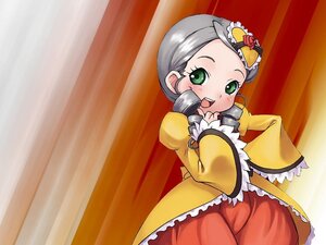 Rating: Safe Score: 0 Tags: 1girl auto_tagged blush dress frills green_eyes hat image juliet_sleeves kanaria long_sleeves open_mouth puffy_sleeves smile solo wide_sleeves User: admin