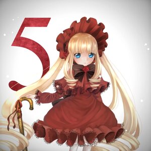 Rating: Safe Score: 0 Tags: 1girl blonde_hair blue_eyes bonnet bow capelet dress drill_hair flower image long_hair long_sleeves looking_at_viewer red_flower rose shinku solo twin_drills twintails very_long_hair User: admin