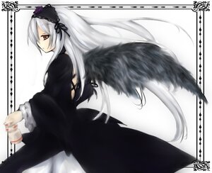 Rating: Safe Score: 0 Tags: 1girl black_dress black_ribbon black_wings dress feathered_wings feathers flower frills hairband image lolita_hairband long_hair long_sleeves looking_at_viewer puffy_sleeves red_eyes ribbon rose signature silver_hair solo suigintou very_long_hair wings User: admin