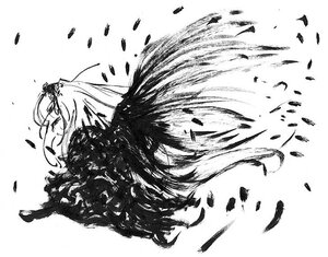 Rating: Safe Score: 0 Tags: 1girl feathers greyscale image long_hair monochrome petals profile solo striped suigintou wind User: admin