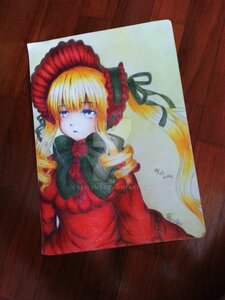 Rating: Safe Score: 0 Tags: 1girl bangs blonde_hair blue_eyes bonnet bow bowtie curtains dress flower green_bow image long_hair long_sleeves looking_at_viewer marker_(medium) photo red_dress red_rose rose shikishi shinku signature solo traditional_media twintails User: admin