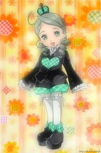 Rating: Safe Score: 0 Tags: 1girl flower frills full_body green_eyes image kanaria long_sleeves looking_at_viewer open_mouth plaid smile solo standing white_legwear User: admin