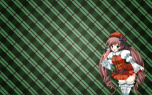 Rating: Safe Score: 0 Tags: 1girl auto_tagged bow brown_hair dress drill_hair frills green_eyes hat image long_hair long_sleeves looking_at_viewer open_mouth plaid plaid_background plaid_bow plaid_dress plaid_neckwear plaid_panties plaid_scarf plaid_shirt plaid_skirt solo suiseiseki thighhighs twin_drills twintails very_long_hair white_legwear zettai_ryouiki User: admin