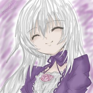 Rating: Safe Score: 0 Tags: 1girl bangs blurry blurry_background closed_eyes closed_mouth dated depth_of_field dress eyebrows_visible_through_hair facing_viewer flower image long_hair puffy_sleeves rose signature silver_hair smile solo suigintou upper_body User: admin