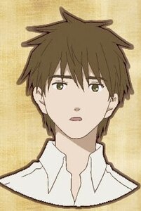 Rating: Safe Score: 0 Tags: 1boy :o bangs brown_background brown_eyes brown_hair collared_shirt human looking_at_viewer open_mouth parted_lips sakurada_jun shirt simple_background solo upper_body white_shirt yellow_background User: admin