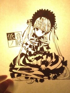 Rating: Safe Score: 0 Tags: 1girl dress frills hairband image long_hair long_sleeves looking_at_viewer monochrome shinku simple_background solo suigintou twintails very_long_hair User: admin