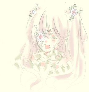 Rating: Safe Score: 0 Tags: 1girl :d bare_shoulders blush closed_eyes dress flower hair_flower hair_ornament image kirakishou long_hair open_mouth pink_flower pink_rose rose smile solo white_rose User: admin