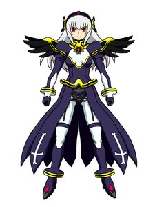 Rating: Safe Score: 0 Tags: 1girl armor breasts corrin_(fire_emblem)_(female) dark_persona full_body gloves hairband image long_hair looking_at_viewer red_eyes smile solo suigintou white_background white_hair wings User: admin