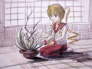 Rating: Safe Score: 0 Tags: 1girl blonde_hair blue_eyes full_body image long_hair long_sleeves school_uniform serafuku shinku sitting skirt smile solo twintails User: admin