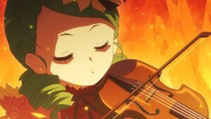 Rating: Safe Score: 0 Tags: 1girl acoustic_guitar bow_(instrument) closed_eyes dress drill_hair eighth_note electric_guitar guitar holding_instrument image instrument kanaria long_hair music musical_note playing_instrument solo uniform violin User: admin