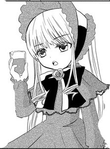 Rating: Safe Score: 0 Tags: 1girl bonnet capelet cup dress greyscale holding image long_hair long_sleeves looking_at_viewer monochrome open_mouth rose shinku sidelocks simple_background solo upper_body very_long_hair white_background User: admin