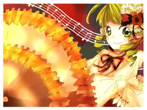 Rating: Safe Score: 0 Tags: 1girl beamed_eighth_notes blonde_hair bow dress drill_hair eighth_note flower frills hair_ornament hat image kanaria musical_note ribbon smile solo tomoe_mami twin_drills yellow_eyes User: admin