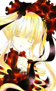 Rating: Safe Score: 0 Tags: 1girl bangs black_ribbon blonde_hair closed_eyes drill_hair hair_ribbon image long_hair long_sleeves ribbon shinku simple_background solo tears twintails upper_body white_background User: admin