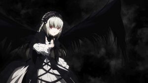 Rating: Safe Score: 0 Tags: 1girl black_wings dress frills hairband image lolita_fashion long_hair long_sleeves looking_at_viewer red_eyes solo suigintou wings User: admin