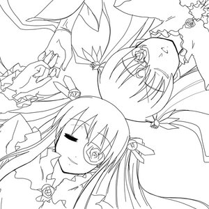 Rating: Safe Score: 0 Tags: 2girls barasuishou dress flower frills greyscale hair_ornament image kirakishou lineart long_hair monochrome multiple_girls ribbon rose simple_background smile solo two_side_up ultimate_madoka User: admin