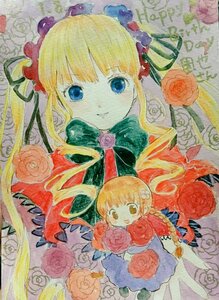 Rating: Safe Score: 0 Tags: 2girls blonde_hair blue_eyes blue_rose braid dress flower hair_ornament image long_hair looking_at_viewer multiple_girls open_mouth orange_flower pink_flower pink_rose purple_rose red_flower red_rose rose shinku smile solo thorns traditional_media watercolor_(medium) yellow_flower yellow_rose User: admin