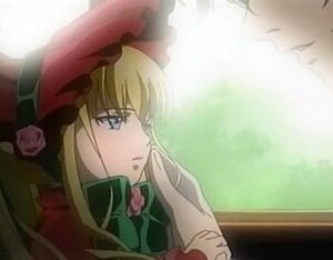 Rating: Safe Score: 0 Tags: 1girl blonde_hair blue_eyes bonnet bow bowtie expressionless flower hat image long_hair long_sleeves looking_afar pink_rose rose shinku sidelocks solo User: admin