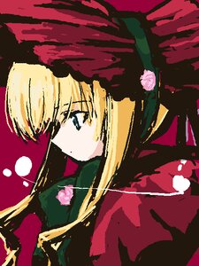 Rating: Safe Score: 0 Tags: 1girl artist_request bangs blonde_hair blue_eyes closed_mouth flower hat image long_hair long_sleeves pink_flower pink_rose profile red_flower rose rozen_maiden shinku solo upper_body User: admin