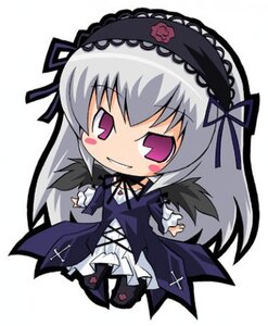 Rating: Safe Score: 0 Tags: 1girl black_wings blush chibi dress flower frills full_body hairband image imageboard_desourced juliet_sleeves long_hair long_sleeves looking_at_viewer lowres non-web_source pink_eyes rose rozen_maiden silver_hair simple_background smile solo suigintou suntail white_background wings User: admin