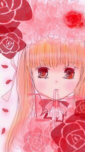 Rating: Safe Score: 0 Tags: 1girl blonde_hair flower image long_hair looking_at_viewer mouth_hold petals pink_flower pink_rose red_eyes red_flower red_rose ribbon rose rose_petals shinku solo User: admin