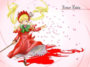Rating: Safe Score: 0 Tags: 1girl auto_tagged blonde_hair blue_eyes bonnet bow bowtie capelet dress flower full_body image long_hair long_sleeves petals red_dress rose shinku shoes solo striped twintails User: admin
